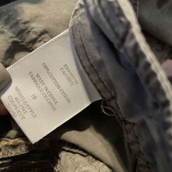 Joie Cargo Pants Tapered Ankle Women’s Size 10 Cotton‎ Olive Green - Picture 5 of 5